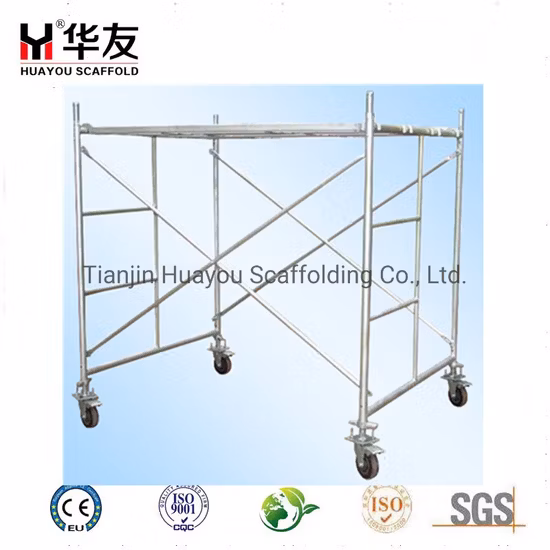 American 1700mm 1219 Painted Galvanized Steel Ladder Frame Scaffolding Frame Ladder Frame Main Frame Door Frame Manson Frame Scaffolding Frame for Construction