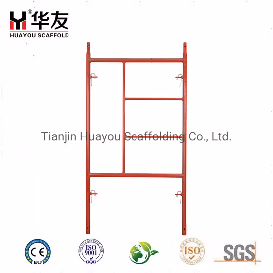 American 1700mm 1219 Painted Galvanized Steel Ladder Frame Scaffolding Frame Ladder Frame Main Frame Door Frame Manson Frame Scaffolding Frame for Construction