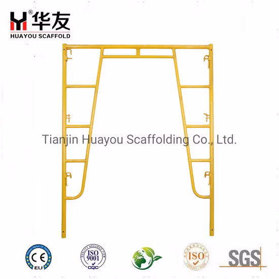 American 1700mm 1219 Painted Galvanized Steel Ladder Frame Scaffolding Frame Ladder Frame Main Frame Door Frame Manson Frame Scaffolding Frame for Construction