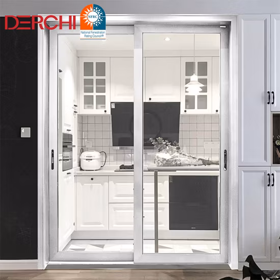 120X80 프레임리스 알루미늄 내부 무소음 산업용 테라스 미닫이 문