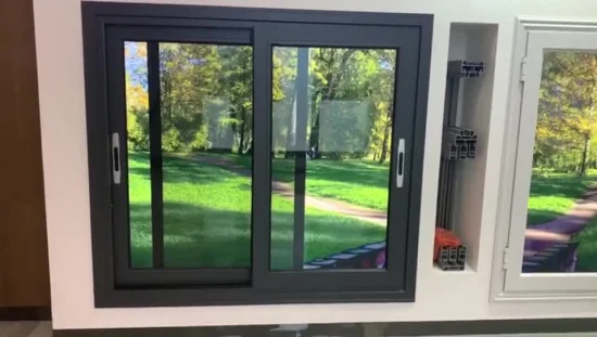 나뭇결을 위한 열전달 기능을 갖춘 슬라이딩 창문 및 문